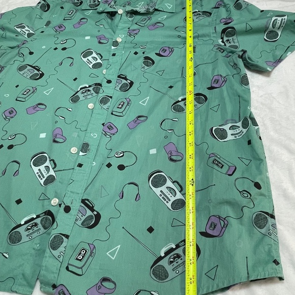 Urban Pipeline Ultimate Shirt Button Down Collared Music Print Men's XXL - Picture 7 of 9